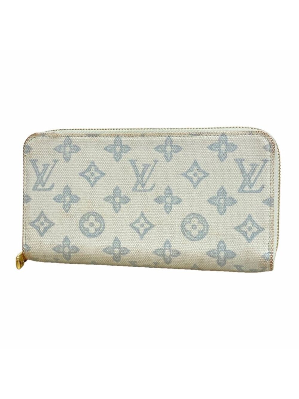Louis Vuitton Wallet Monogram Zippy Blue Courier